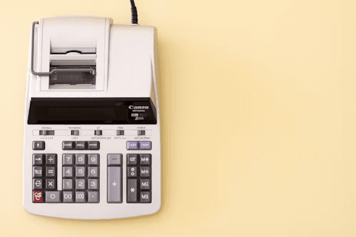 Abstract illustration showing AI-driven billing automation with a robotic system connected to financial elements like invoices, coins, calculator, and digital forms, representing automated payment processing and smart financial workflows.